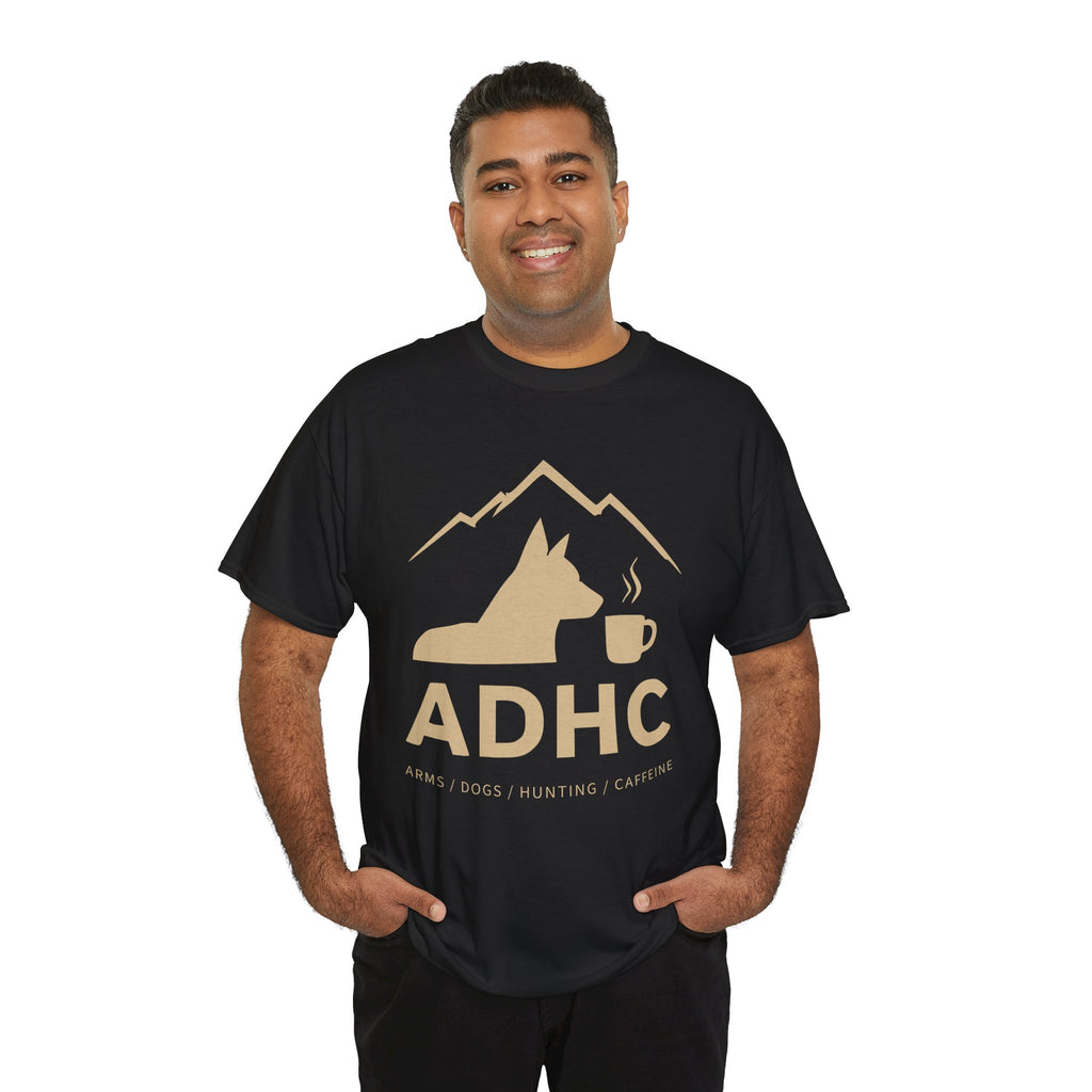 ADHC Coffee & Dog Tee — Mountain Dog Cafe Graphic T‑Shirt