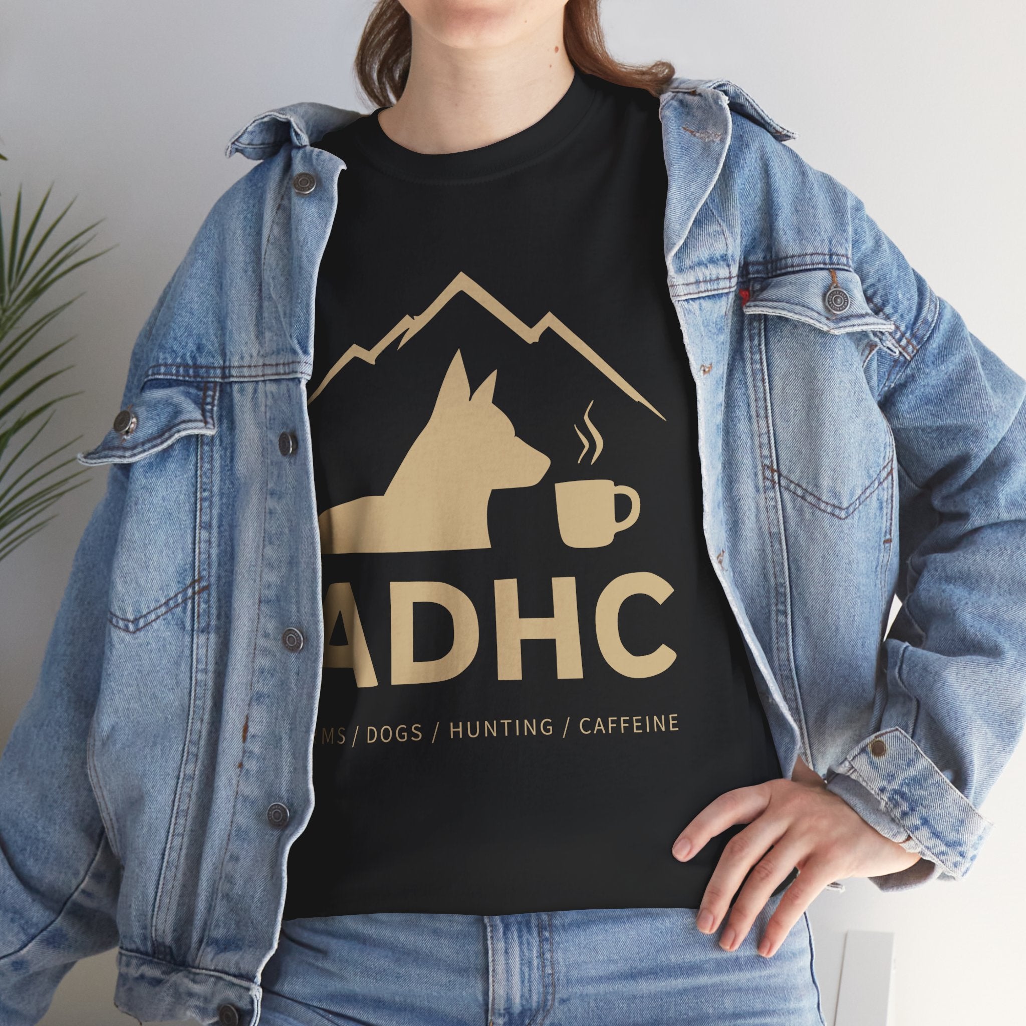 ADHC Coffee & Dog Tee — Mountain Dog Cafe Graphic T‑Shirt